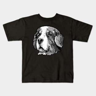 Black and White bernese mountain dog Kids T-Shirt